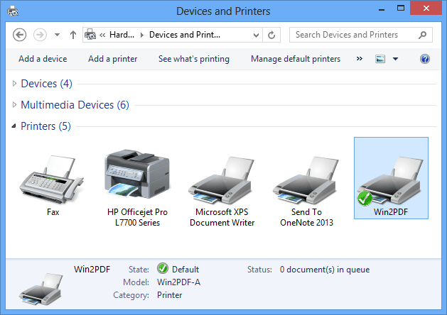 install pdf printer