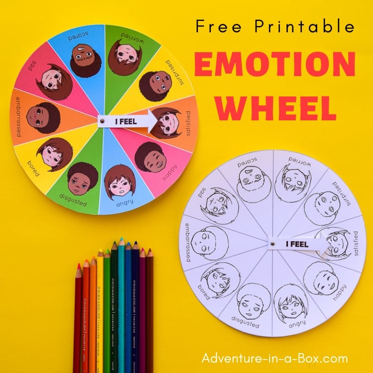 feelings wheel printable pdf