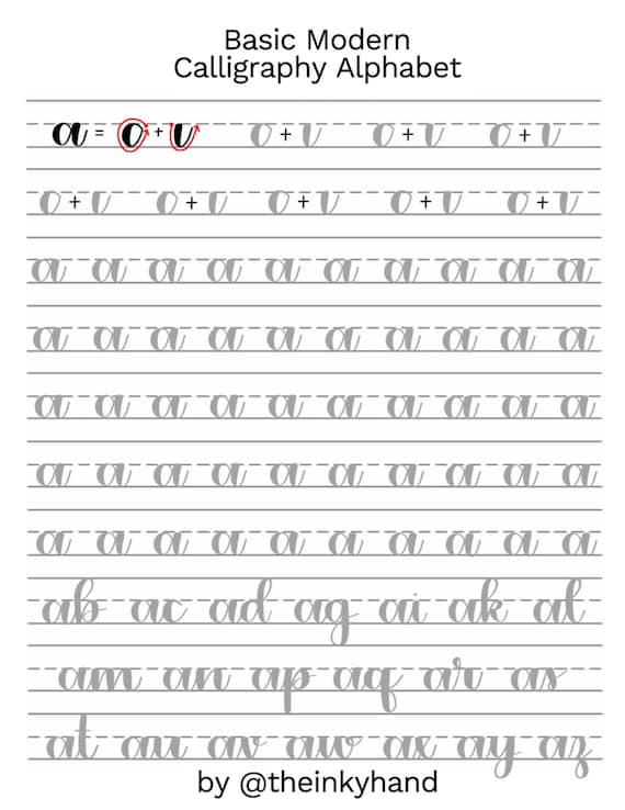 free calligraphy guide sheets