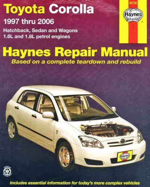 haynes manual toyota corolla 1998