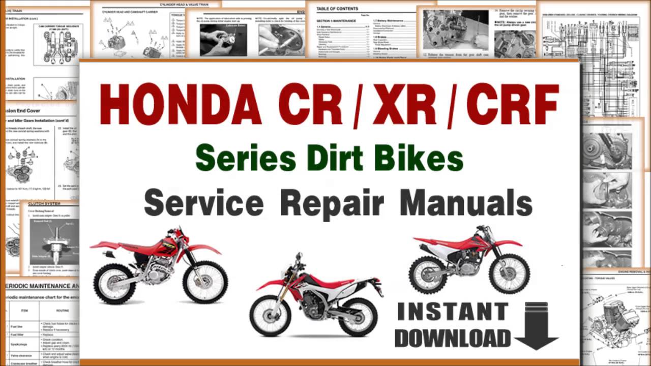 honda crf 100 service manual free download