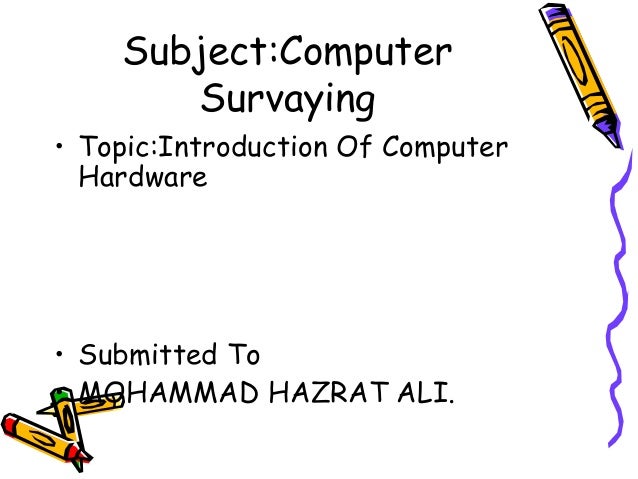 introduction to computer hardware pdf