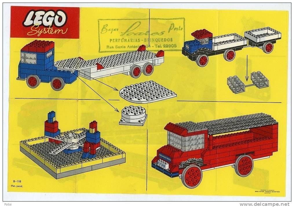 lego booklet instructions old