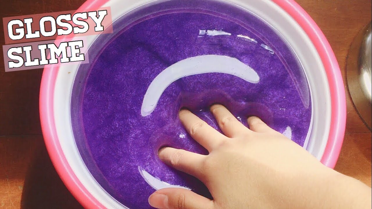how to make glossy slime instructions