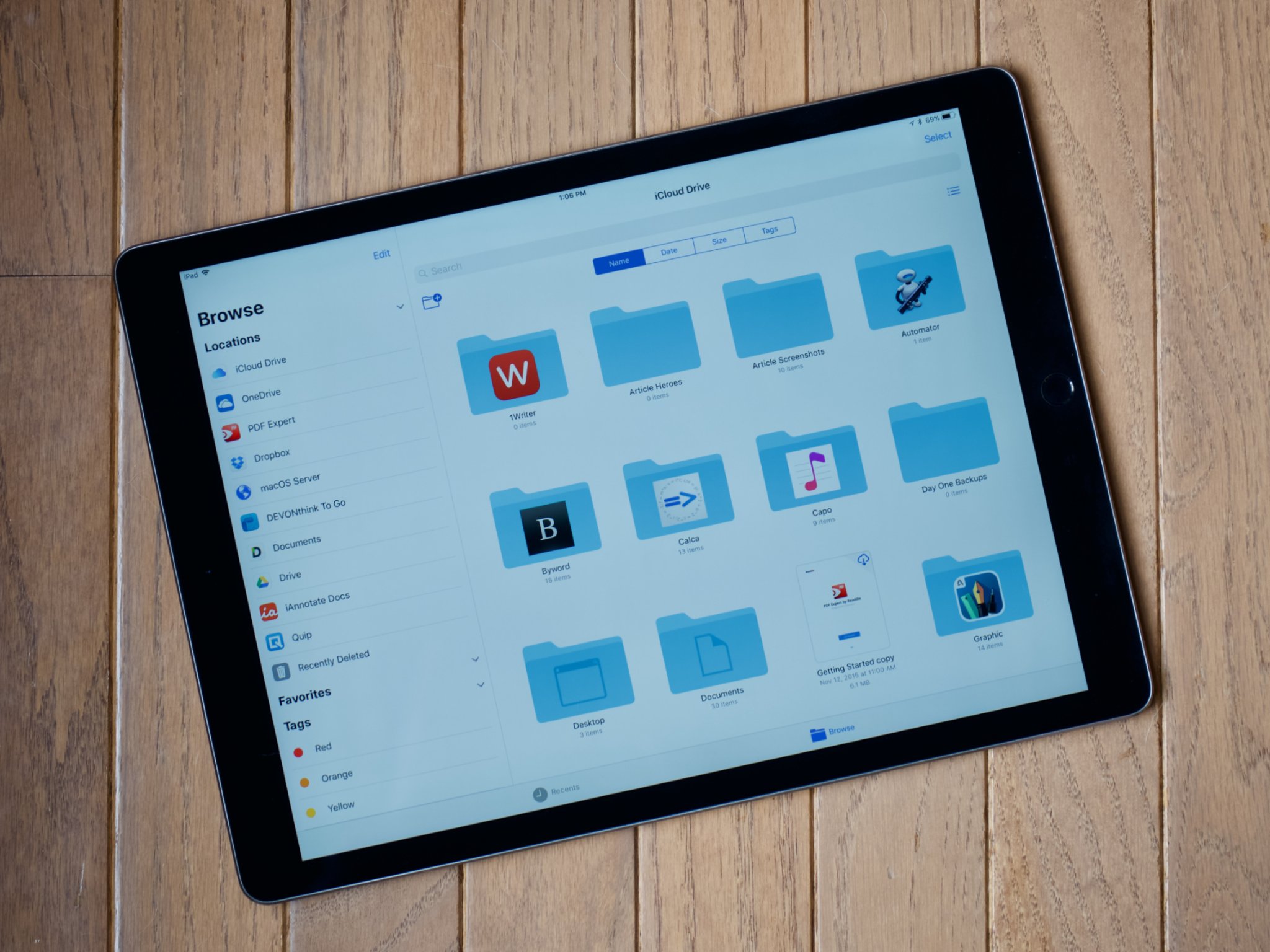 how to see application files on ipad
