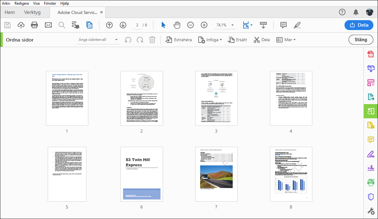 extract pdf pages adobe