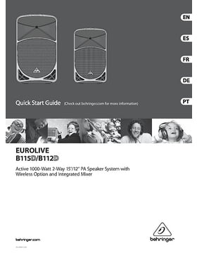 eurolive b115w manual