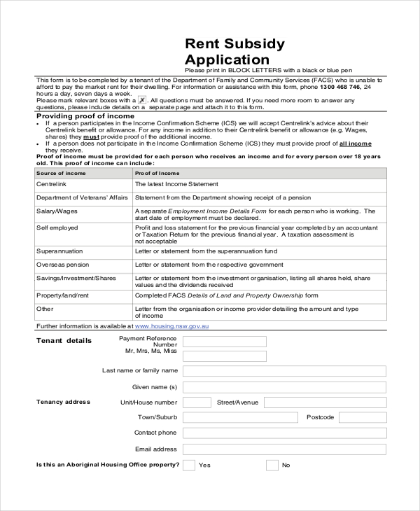 government housing subsidy application form kzn