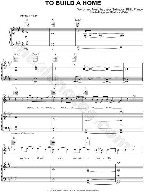 i built a friend piano sheet music pdf