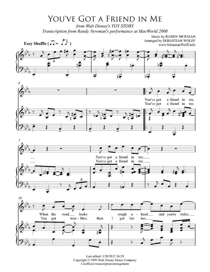 i built a friend piano sheet music pdf