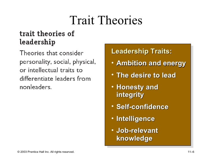 leadership traits pdf