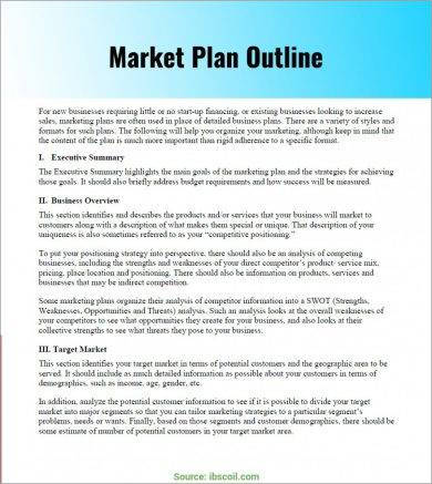 marketing plan for online business pdf